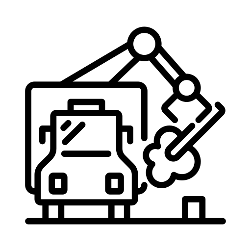Fonvilletreeservice automated robotic arm machinery icon representing professional equipment and modern tree service technology in NC
